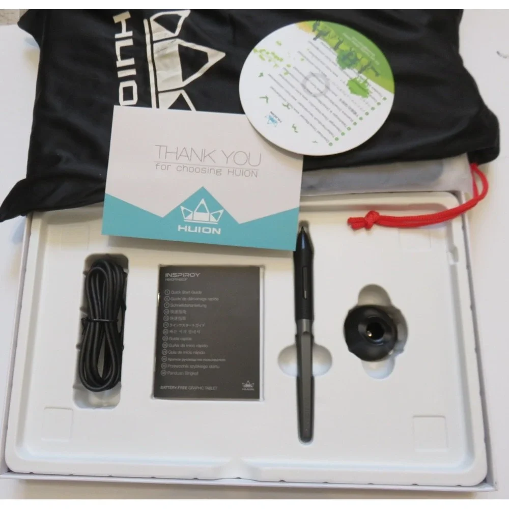 Huion Inspiroy‎ H950p Graphics Drawing Tablet with Pen - Black New Open Box
